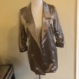 Eight Sixty Shiny Pewter Blazer
